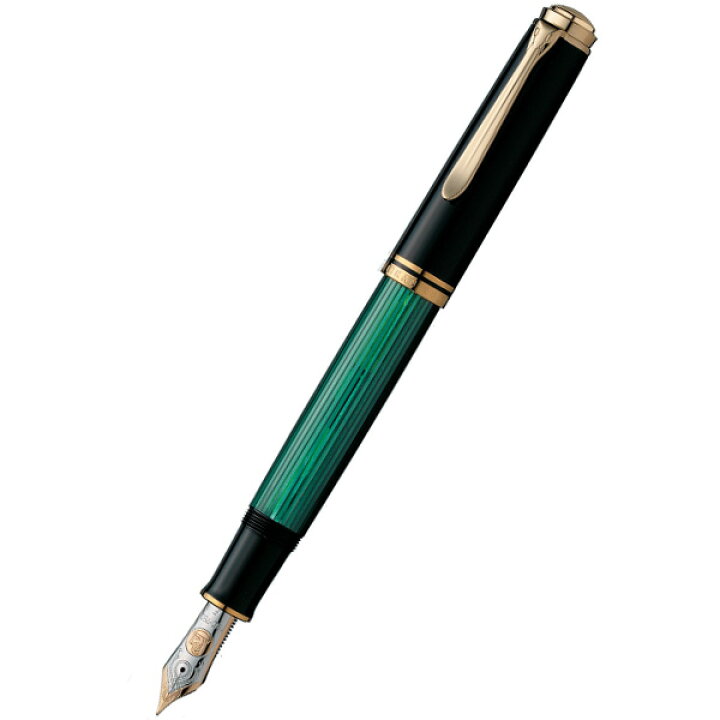 楽天市場】Pelikan（ペリカン） スーベレーン 万年筆 緑縞 M1000 