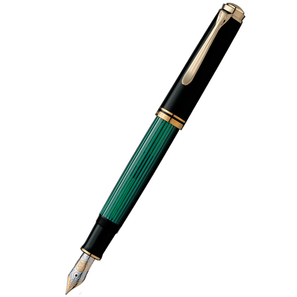 安心の国内正規品 ペリカン　万年筆　スーベレーン　m800 緑縞　EF 筆記具