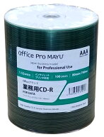 CD-R 業務用 Officeブランド 52倍速 ワイド ロゴ無し 100枚 (CR80JW600HI-AAA) 高発色レーベル(100枚x1) …