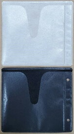 不織布ケース　両面収納　バインダー穴付　（Cタイプ‐少し厚手）　1000枚　不織布袋　BD DVD CD 収納