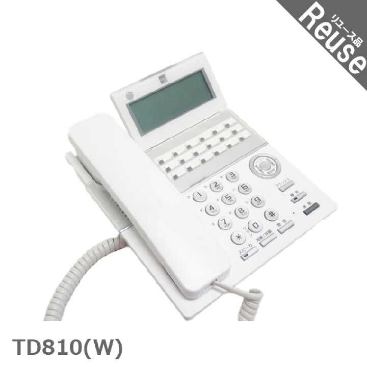 楽天市場】【中古】 ビジネスフォン ビジネスホン SAXA製 TD810(W) 18 