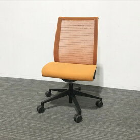 steelcase オフィスチェア シンク オレンジ 【中古】