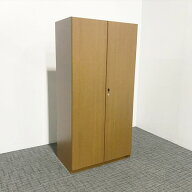 【中古】 書庫 木目 ブラウン オカムラ 社長室家具 エグゼクティブ 両開き