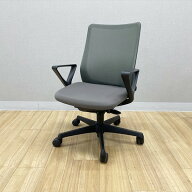 【中古】 オカムラ フルーエント ローバック 肘付 アームレスト 肘置き オフィスチェア グレー デスクチ…