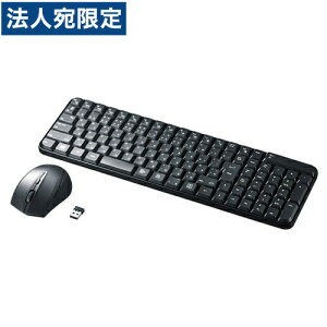 サンワ マウス付きワイヤレスキーボード ブラック SKB-WL25SETBK マウスセット ワイヤレス 静音『代引不可』『送料無料(一部地域除く)』