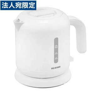 アイリスオーヤマ 電気ケトル ベーシックタイプ 0.8L ホワイト IKEB-800-W