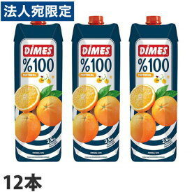 ディメス オレンジジュース 果汁100％(濃縮還元) 1L×12本『送料無料（一部地域除く）』