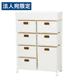 �����h���[���b�N 4�i ��70cm �L���X�^�[�t �h�� ���^���� �o�X�P�b�g�t �����o�� RAN-2418WH �z���C�g �����w����s�x�w���������i�ꕔ�n�揜���j�x