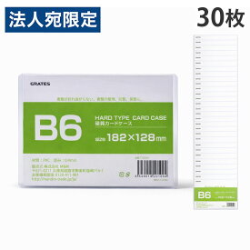 硬質カードケース B6 30枚 硬質ケース
