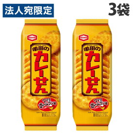 亀田製菓 亀田のカレーせん 15枚入×3袋 食品 お菓子 カレーせんべい 米菓子 和菓子