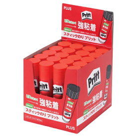 スティックのり プリット Pritt 強粘着 レギュラー 20個入1箱 NS-701【プラス PLUS】内容量：約10g 固形のり