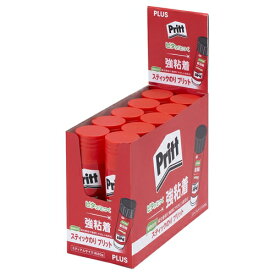 スティックのり プリット Pritt 強粘着 ミディアム 10本入り1箱 NS-702【プラス PLUS】内容量：約20g 固形のり