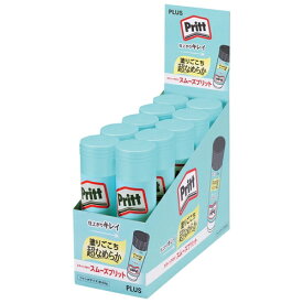 スティックのり スムーズプリット スムーズ Pritt ジャンボ 10個入り　1箱 NS-724【プラス PLUS】内容量：約40g 固形のり