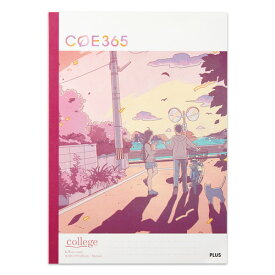 COE365　ノート「college（カレッジ）」帰り道　セミB5　6.5mm罫　34行　30枚【プラス】NO-003D-E※お買い得10冊セット※