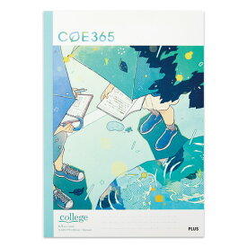 COE365　ノート「college（カレッジ）」雨の日　セミB5　6.5mm罫　34行　30枚【プラス】NO-003D-E※お買い得10冊セット※