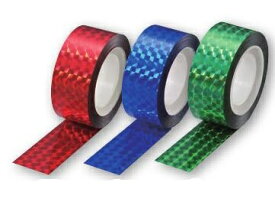 ホログラムテープ　20m【エヒメ紙工】HOT-□赤・青・緑・ボタン・金・銀6色からお選びください。