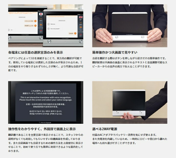 楽天市場】対話型翻訳機「ワールドスピーク」World Speak【キングジム
