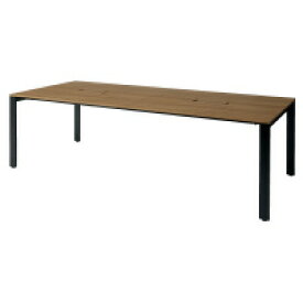 フリースタイルテーブルMR-2412SQH NA/BK【プラス】幅2400×奥1200×高720mm【メーカー直送品】【時間指定不可・夜間配送不可】【平日配送のみ】