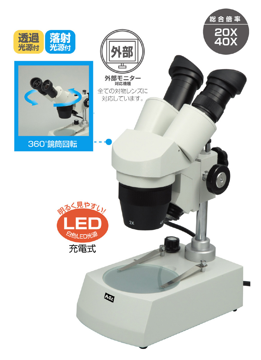 回転双眼実体顕微鏡 SALE 79%OFF 充電式LED 【楽天スーパーセール】