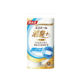 エリエール　トイレットティシュー　消臭＋ フレッシュクリア　ダブル　25m×12R 723910【大王製紙】