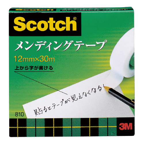 <br>スコッチ　メンディングテープ　小巻　１２ｍｍ×３０ｍ　紙箱入り <br>810-1-12