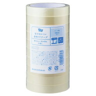 音の出にくい透明テープ　18mm×35m　1パック（10巻入）4210-4490【カウネット】
