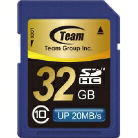 【ゆうパケット対応可】SDHCメモリーカード　CLASS10　20MB／s　32GBTG032G0SD28K【チームグループ】