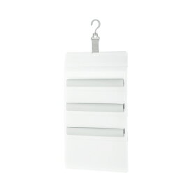 さっと出し入れできる壁掛けポケット　（書類用）　ホワイト　3ポケットフ-KPM30-1【コクヨ】