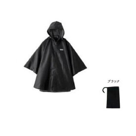 （同梱不可） OUTDOOR PRODUCTS ポンチョ M ブラック 06003192 場面に併せて調節可能な袖口ボタン付レインポンチョ