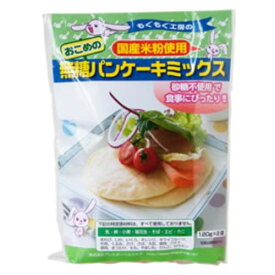 （代引き不可）（同梱不可）もぐもぐ工房 おこめの無糖パンケーキミックス 240g(120g×2袋)×10セット 390082