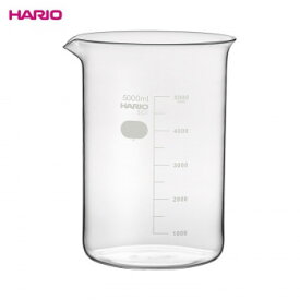 （代引き不可）（同梱不可）HARIO ハリオ B-5L SCI ビーカー 5000ml-K 4個入り