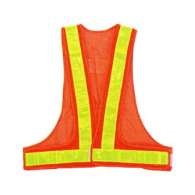 （代引き不可）（同梱不可）勝星 保安用品 安全ベスト(5cm巾) KA-330 オレンジ×イエロー