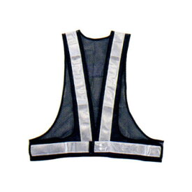（代引き不可）（同梱不可）勝星 保安用品 安全ベスト(5cm巾) KA-340 紺×シルバー