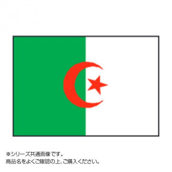 イベントなどにおすすめ 現品限り一斉値下げ 代引き不可 豪華ラッピング無料 同梱不可 世界の国旗 140×210cm アルジェリア 万国旗