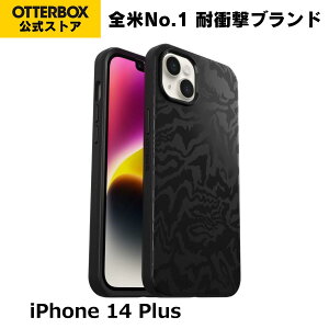 �y�����X�zOtterBox iPhone14Plus �P�[�X �ϏՌ� �ČRMIL�K�i SYMMETRY PLUS GRAPHICS �������K�i �k�I�b�^�[�{�b�N�X�l