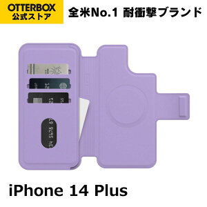 �y�����X�zOtterBox iPhone14Plus �P�[�X MagSafe �ϏՌ� �ČRMIL�K�i FOLIO �������K�i �k�I�b�^�[�{�b�N�X�l