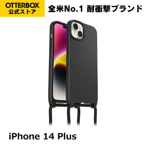 �y�����X�zOtterBox iPhone14Plus �P�[�X �ϏՌ� �ČRMIL�K�i REACT NECKLACE �������K�i �k�I�b�^�[�{�b�N�X�l