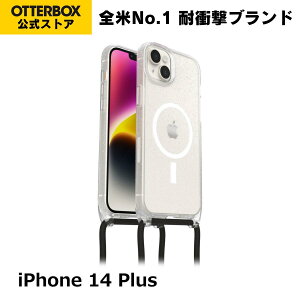 �y�����X�zOtterBox iPhone14Plus �P�[�X �ϏՌ� �ČRMIL�K�i REACT NECKLACE �������K�i �k�I�b�^�[�{�b�N�X�l