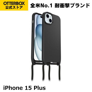 �y�����X�zOtterBox iPhone15Plus / iPhone14Plus �P�[�X MagSafe �ϏՌ� �ČRMIL�K�i REACT NECKLACE �������K�i �k�I�b�^�[�{�b�N�X�l