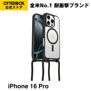 �y�����X�zOtterBox iPhone16Pro �P�[�X MagSafe �ϏՌ� �ČRMIL�K�i REACT NECKLACE �������K�i �k�I�b�^�[�{�b�N�X�l