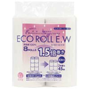 太洋紙業 エコロールE.W 107mm幅×45m巻 8ロール / 衛生紙用品 / 731058