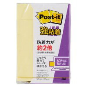 スリーエムジャパン Post-it強粘着50mm×15mm Pイエロー5個 / のりつきメモ / 865844