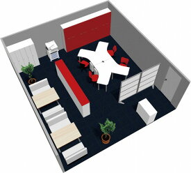 【送料無料】【smtb-TK】【クリエイティブ】SOHO家具パッケージ・45平米（4人用）魅せるオフィス！【YDKG-tk】【fsp2124】【fs2gm】【RCP】【fs3gm】