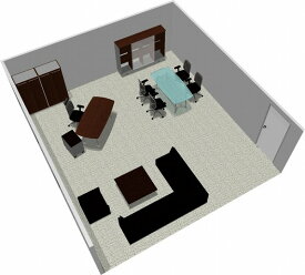 【送料無料】【smtb-TK】【エグゼクティブ】SOHO家具パッケージ・45平米（1人用） スペースを贅沢に【YDKG-tk】【fsp2124】【fs2gm】【RCP】【fs3gm】