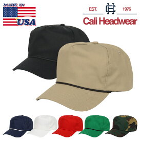 Cali Headwear カリヘッドウェア キャップ メンズ トランプ大統領 芯なし アメリカ製 ベースボールキャップ スナップバック 無地 帽子 パトリオット USA