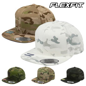 FLEXFIT フレックスフィット キャップ 迷彩 メンズ レディース YUPOONG ユーポン 帽子 無地 スナップバック MULTICAM ベースボールキャップ カモフラ 男女兼用
