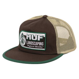 ハフ メッシュキャップ メンズ レディース トラッカー キャップ HUF 帽子 ワッペン ロゴ ブランド ストリート ランドスケーピング スナップバック パッチ 野球帽