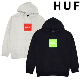 HUF ハフ パーカー フーディー メンズ ESSENTIALS BOX LOGO おしゃれ スケーター スケートブランド プルオーバー スウェット 12oz ヘビーウェイト ファッション