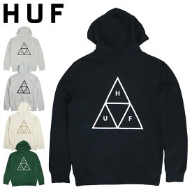 HUF ハフ パーカー フーディー メンズ ESSENTIALS TT P/O HOODIE トリプルトライアングルロゴ オシャレ スケーター 12oz ヘビーウェイト スウェット トップス