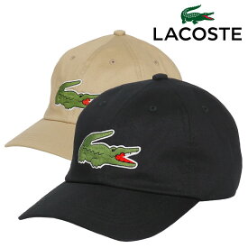 LACOSTE ラコステ キャップ メンズ レディース ワニ ビッグ ロゴ ローキャップ 6パネル 帽子 ブランド おしゃれ ダッドハット レザーベルト